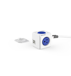Enchufe americano Universal de EE. UU., protección contra sobretensiones, enchufe de extensión de tira de cubo multifuncional de escritorio con puertos USB, 4 alimentaciones - Product Image 2