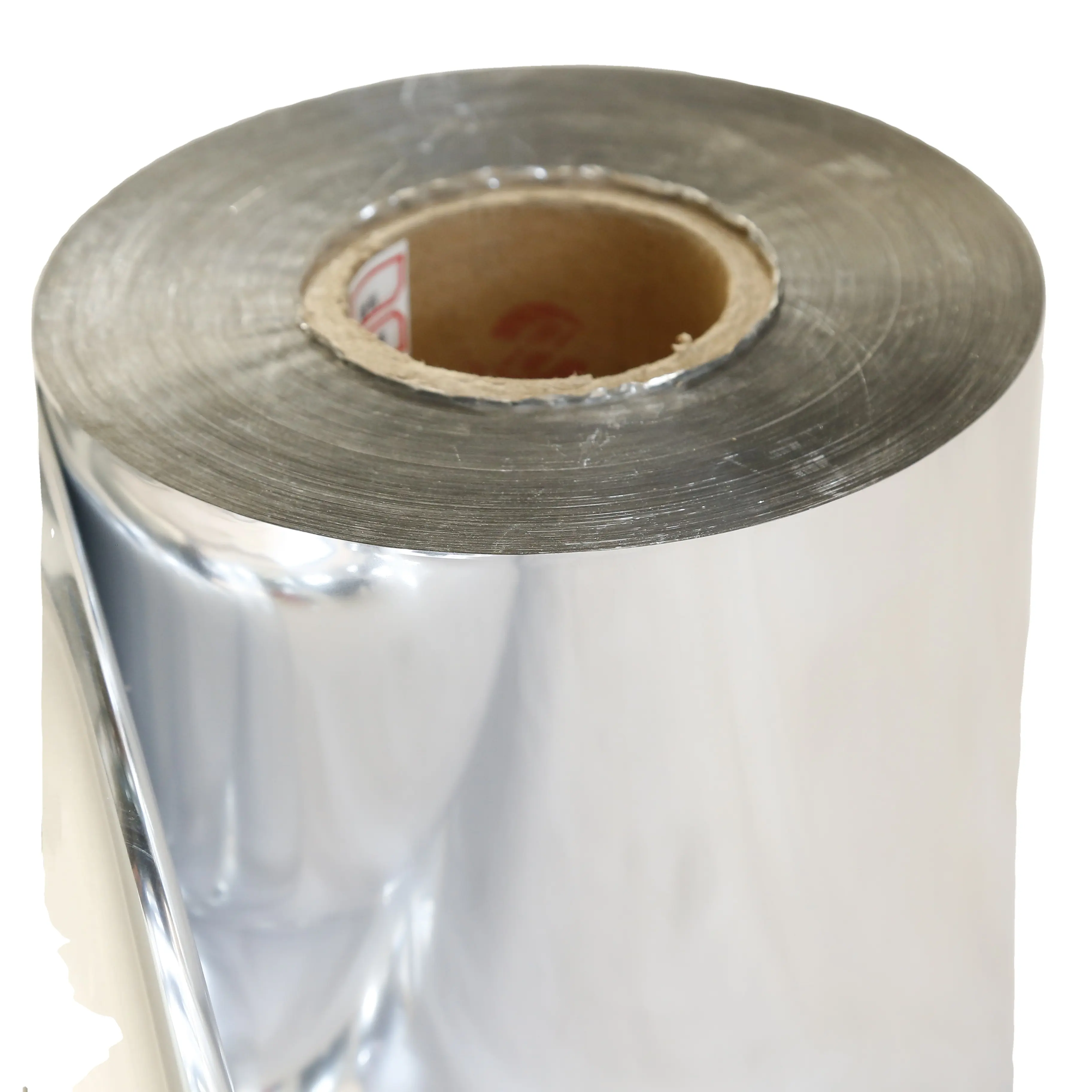 Rotolo di foglio di alluminio rinforzato laminato con copertura in pellicola PET / PE metallizzata per nastro autoadesivo del materiale del tetto