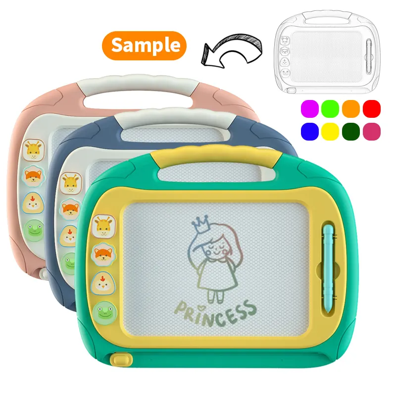 Zhorya Portable Doodle Pad Colorido Erasable Arte Pintura Desenho Magnético Brinquedos Escola Para Crianças