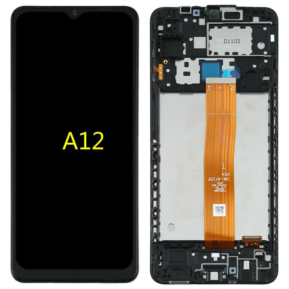 Piezas de repuesto para reparación de teléfonos móviles, diferentes marcas, modelo para Samsung A12 A125 Lcd Original, precio de fábrica