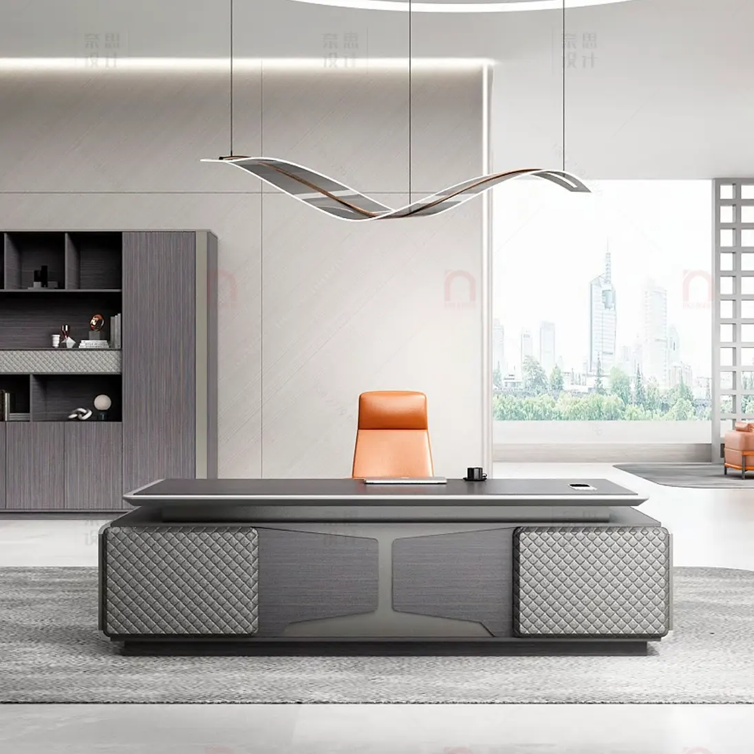 Ticari mobilya yüksek kalite Modern tasarım yönetici ofis masası ceo'su patron ofis masası