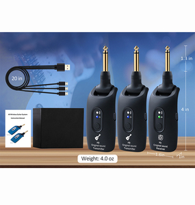 Sistema de guitarra inalámbrico uno a dos, sistema inalámbrico de guitarra de alta calidad, transmisor y receptor de guitarra inalámbrico 2,4G - Product Image 1