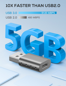 Yeni tasarım şarj 3A max veri aktarımı OTG USB dişi bir usb c şarj tipi c usb 3.0 adaptörü - Product Image 3