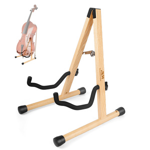 Cello-Ständer Klappbarer hölzerner Cello-Ständer, A-Form, vollständig zusammen gebaut-für Schulmusik programme, Konzerte und mehrere Benutzer, schwarz - Product Image 5