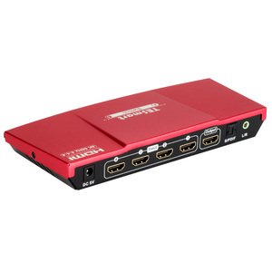 TESmart IR Control EDID Emulations 4x1 <strong>HDMI</strong> <strong>Switch</strong> 4K@60Hz <strong>4</strong>:<strong>4</strong>:<strong>4</strong> 4K@60Hz Support S/PDIF <strong>4</strong> Port Video <strong>HDMI</strong> <strong>Switch</strong> - Product Image 1