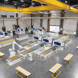 Mehrmaschinen-CNC-Roboter Sechsseitige Platten bohr linie Laden/Entladen für die Holz bearbeitung mit Kern lager motor getriebe - Product Image 2