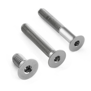 1/4 M7 titanyum Split jant cıvatası Bbs Fg Turbo M6 M29 M15 X 1.25 M12 X200Mm altıgen havşa altıgen soket başlı titanyum cıvata - Product Image 4