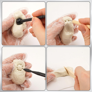 LPスカルプエフェキシクレイ2部モデリングコンパウンド (A & B) 自己硬化DIYマジックスカルプト + クレイ彫刻ツールセット - Product Image 2