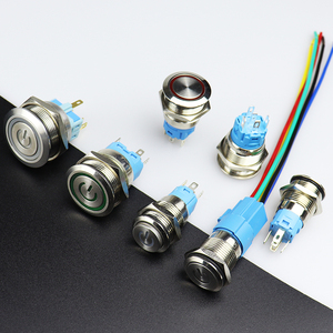 Interruttore a pulsante in metallo impermeabile da 22mm con funzione di auto-Reset 5 Pin 3A Max. Corrente 220V Max. Tensione - Product Image 4