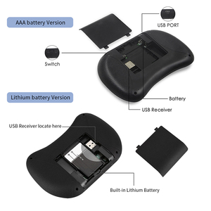 RII I8 + 背光键盘迷你无线键盘2.4G，带触摸板手持键盘，适用于电脑安卓电视盒