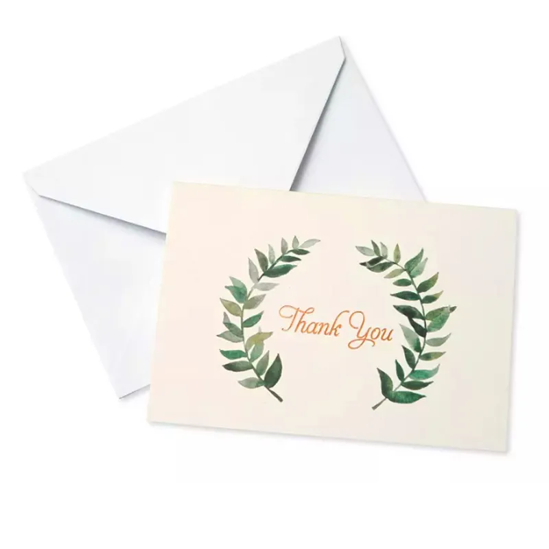 Carte de note/carte postale/carte de mariage/carte de remerciement à impression couleur personnalisée 6x4