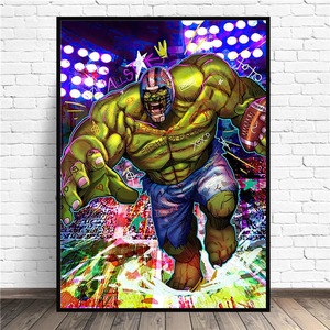 Tranh Và Áp Phích Nghệ Thuật Treo Tường Graffiti Đầy Màu Sắc Hình Hulk Thùng Carton Cho Trẻ Em Tranh Vải Bố Trang Trí Phòng Khách Cuadros Trang Trí Nhà Cửa - Product Image 4