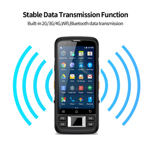Escáner de código QR de bajo precio RFID UHF Colector DE DATOS Ordenador móvil resistente PDA portátil con huella dactilar - Product Image 3