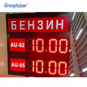 Автозаправочная станция ценовая плата RF пульт дистанционного управления 7 сегментов IP65 светодиодные цифровые знаки цены на газ - Product Image 3