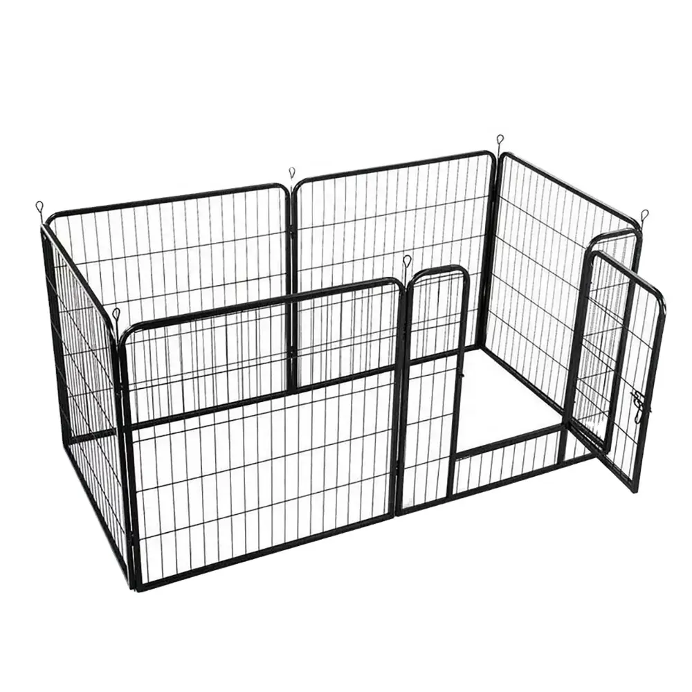 Box per cani pannelli di recinzione per animali domestici in metallo box per esercizi per animali domestici grande penna per esercizi per cani da 42 pollici con un prezzo economico