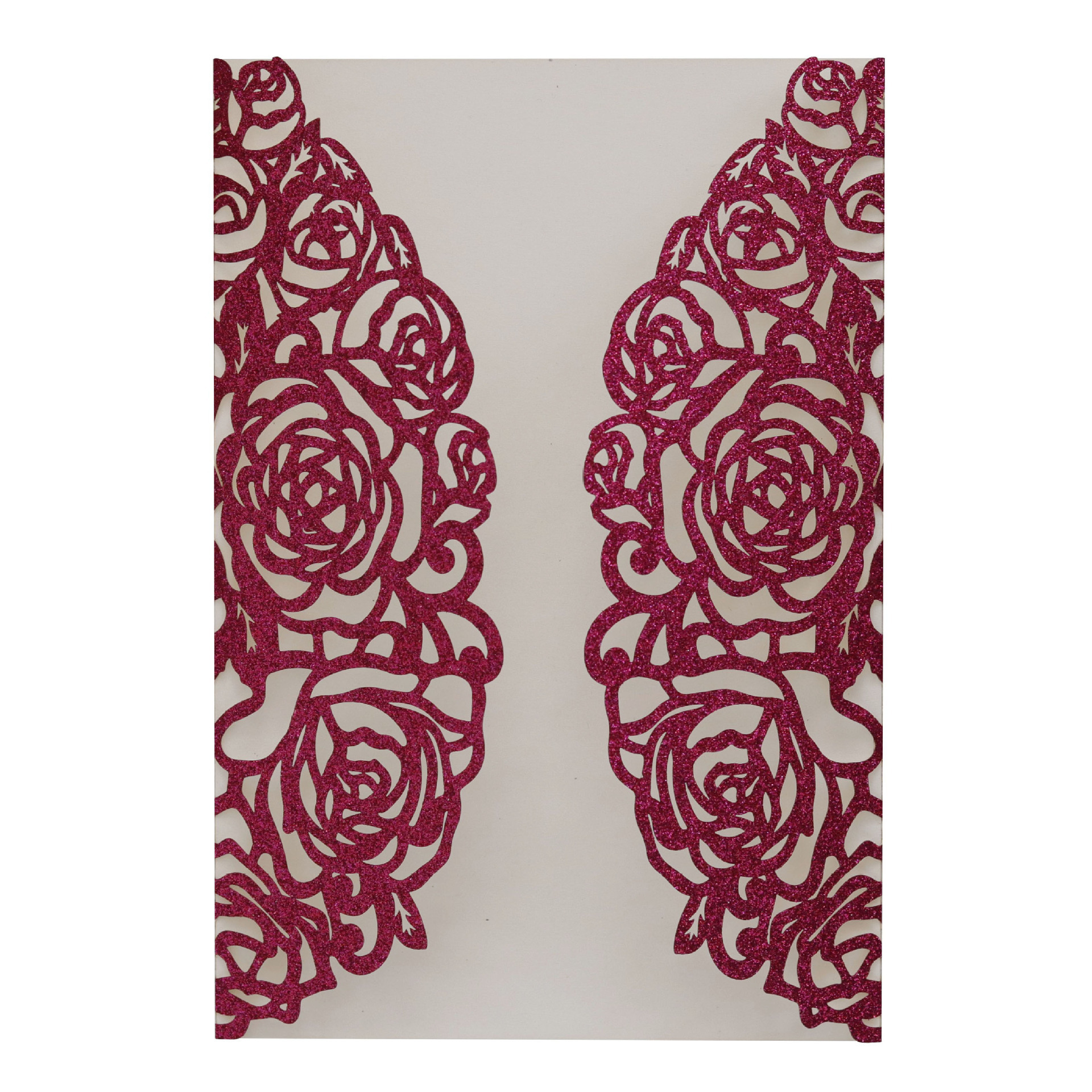 Glitter rose red cover