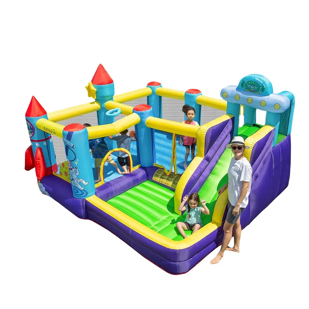 Combo gonfiabile casa di rimbalzo con scivolo castello rimbalzante Jumper gioco per bambini piscina con soffiatore per bambini