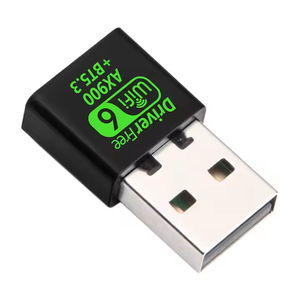 Adaptador USB WiFi 6 para PC de escritorio AX900 Tarjeta de red WiFi con 2,4 GHz Free Windows 7/10/11 802.11ax Driver Red inalámbrica - Product Image 1