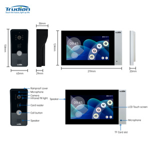 Trudian Citofono Tuya, timbre de cámara inteligente barato, videoportero de 2 vías, videoportero, videoportero, Ip, 2 cables, sistema de intercomunicación, protector de puerta para el hogar - Product Image 2
