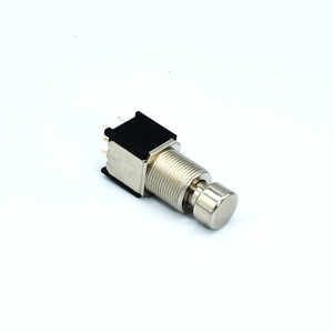Terwin Factory Price 12mm 2pdt 6Pin <strong>PCB</strong> and Solder Terminal Metal Shaft <strong>Push</strong> <strong>Button</strong> Foot Pedal Guitar Effect <strong>Switch</strong> - Product Image 4