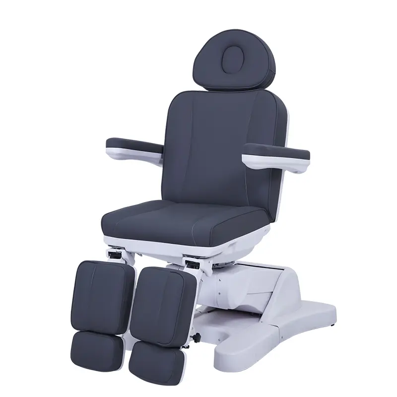 كرسي تدليك بحافة سوداء مطابقة للكل, كرسي تدليك للسرير من الجلد ، مناسب لعيادات طبيب الأسنان وصالونات التجميل