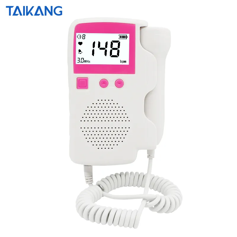 Taikang ultrassom 3.0mhz 9 semanas testável bebê, detector de batimento cardíaco casa grávida doppler fetal