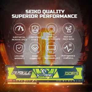 PUSKILL Hoch effizienter DDR3-Speicher-RAM 1600MHz DDR3-Speichermodul RAM für Desktop-PC Longdimm - Product Image 5