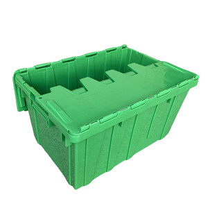 Plastic Moving Boxes <strong>Nested</strong> and Stacked Storage Crates Plastic Storage <strong>Container</strong> - Product Image 6
