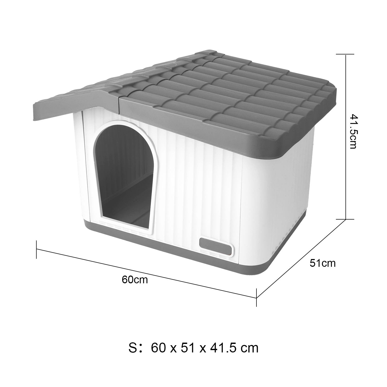WoofNest Dog House - S: 60 x 51 x 41.5 cm
