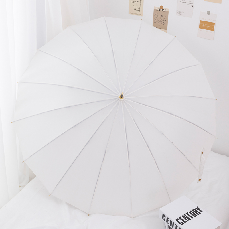 Parapluie droit 16k - Blanc