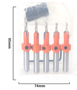 Woodworking Countersinking <strong>Drill</strong> Alloy <strong>Bits</strong> 8mm Round Shank Countersink <strong>Step</strong> <strong>Drill</strong>