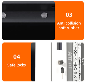 Tủ trưng bày văn phòng phẩm cửa kính toàn bộ, tủ hồ sơ kim loại nha khoa phòng khám, tủ đựng dụng cụ trường học - Product Image 3