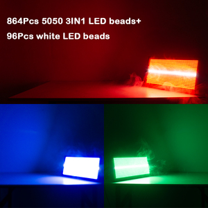 Kinusdjs ไฟเวที DMX 8 + 8ส่วน RGB พิกเซล LED แฟลช IP20ปาร์ตี้ DJ ไฟหรี่เชิงเส้นสำหรับงานปาร์ตี้และงานปาร์ตี้ - Product Image 2
