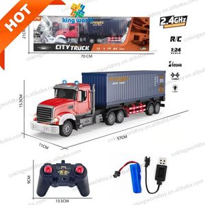 Neuankömmling 2.4G Fernbedienung LKW Auto Laden LKW erhält Container Engineering Bau RC LKW Auto mit Lichtern