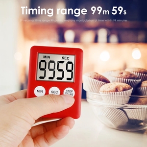Timer di cottura magnetici cucina LCD schermo digitale Timer da cucina Timer da cucina quadrato conto alla rovescia sveglia per cucinare - Product Image 4