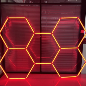 HanYin <strong>Led</strong> Ceiling Light Hot <strong>RGB</strong> Hexagonal <strong>Led</strong> Light for Auto Detailing Shop Garage Gym - Product Image 4