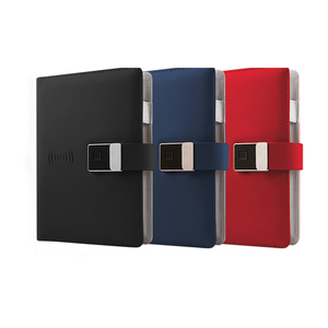Custom Fingerprint Lock Diary 2024 New Arrivals Power Bank Wireless Charging <strong>Notebook</strong> with Writing Paper and Pen Gifts Notepad - Product Image 1