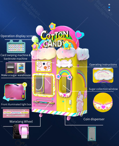Red Rabbit New Automatic Windows Cleaning Function Cotton Candy Vending Machine Fully Source Factory - Product Image 2