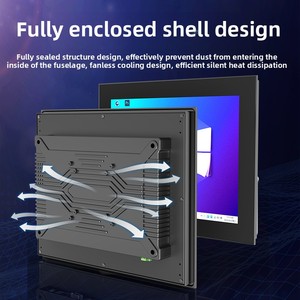10-Inch All-In-One <strong>Embedded</strong> Win10 Industrial Control Tablet <strong>Computer</strong> with Anti-Interference Quad Intel VGA LCD Display - Product Image 4