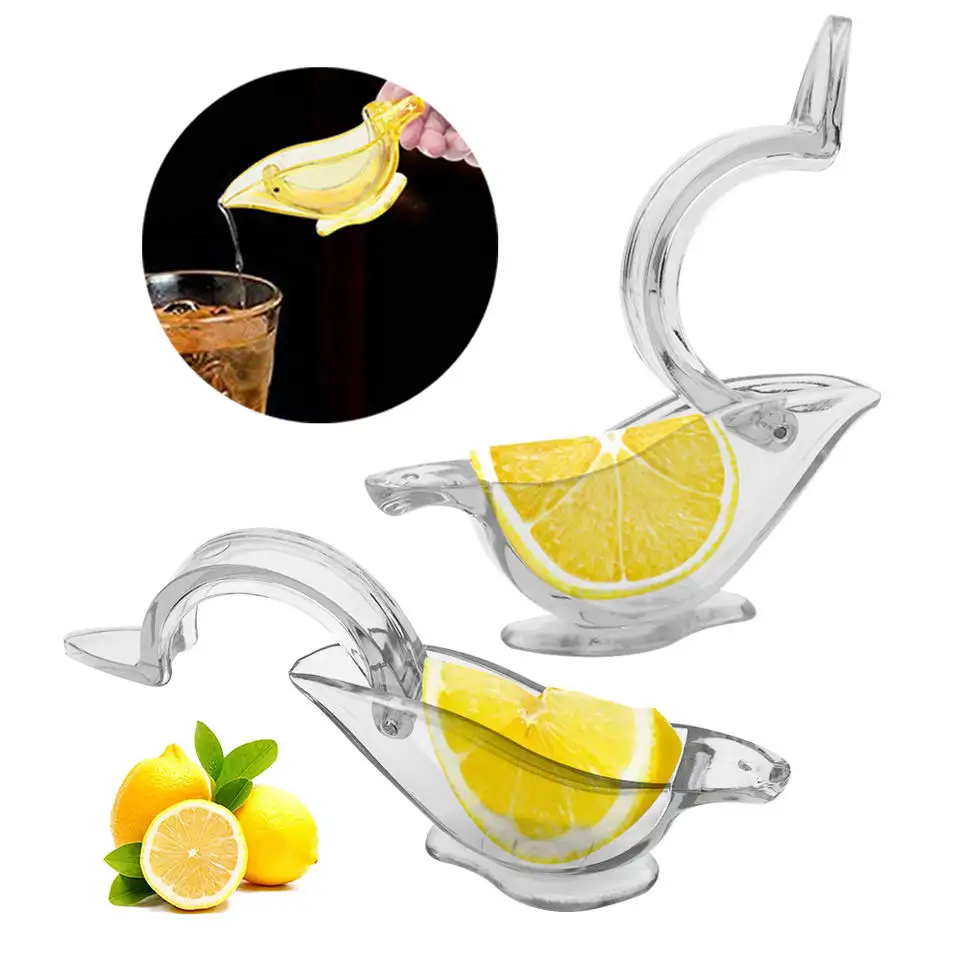 Top vendeur citron presse-agrumes acrylique forme d'oiseau citron citron vert presse-agrumes manuel oiseau presse-agrumes presse Portable citron presse-agrumes oiseau