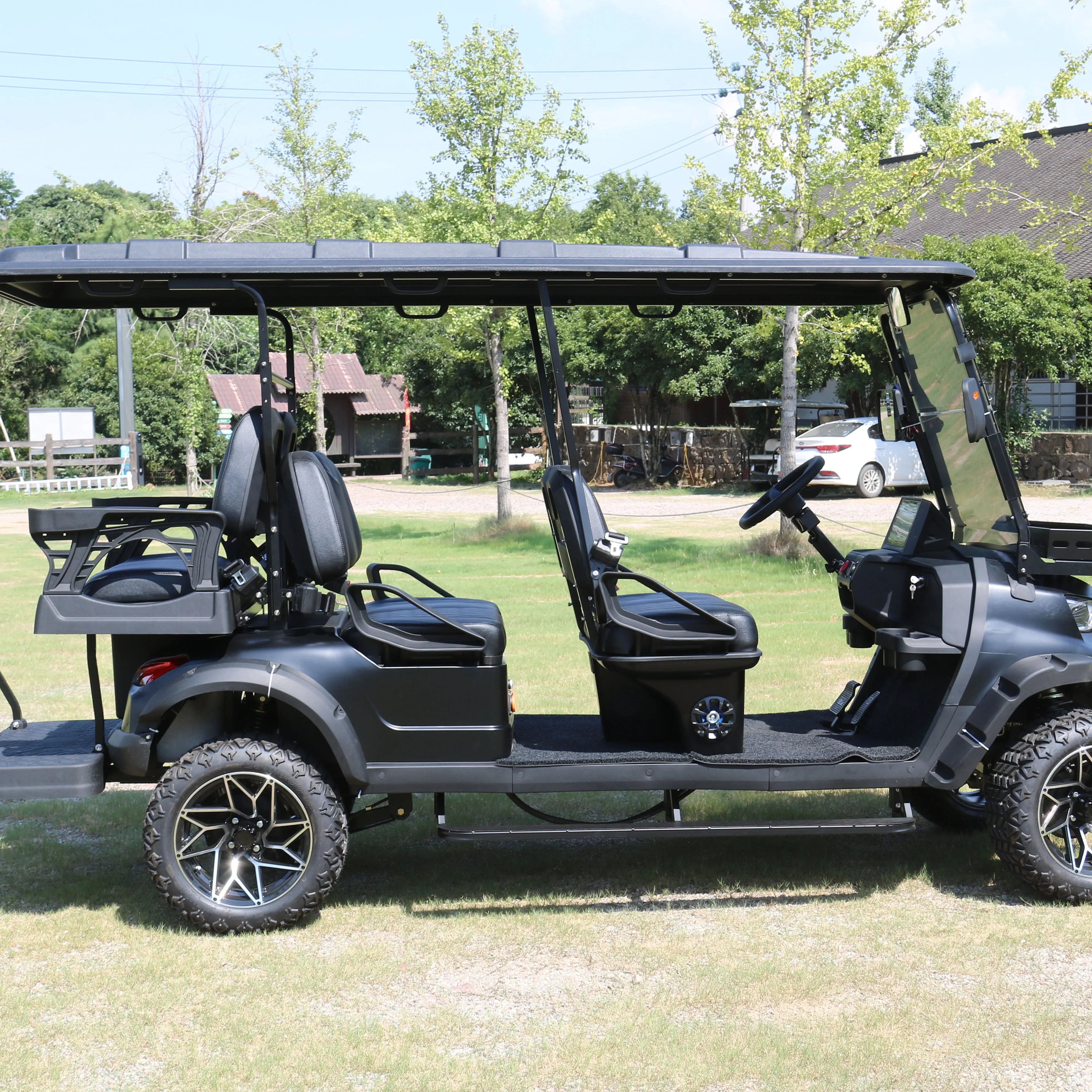 Độ bền cao 48V Golf Cart pin ngoài trời giá rẻ 6 chỗ điện Golf xe để bán