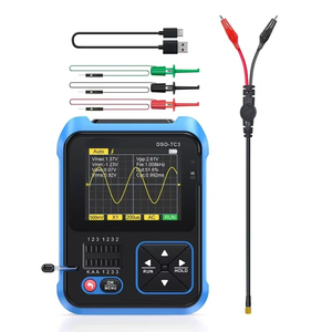 FNIRSI-Probador de transistores de osciloscopio digital, generador de señal 3 en 1 500Khz 10MSa/s, resistencia de condensador, diodo, salida de 100K - Product Image 1