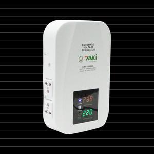 Regulador de voltaje automático YAKI, tipo ultrafino de montaje en pared, transformador redondo, Entrada: 140-260V, Salida: 220V, 60% 80% de potencia. - Product Image 2