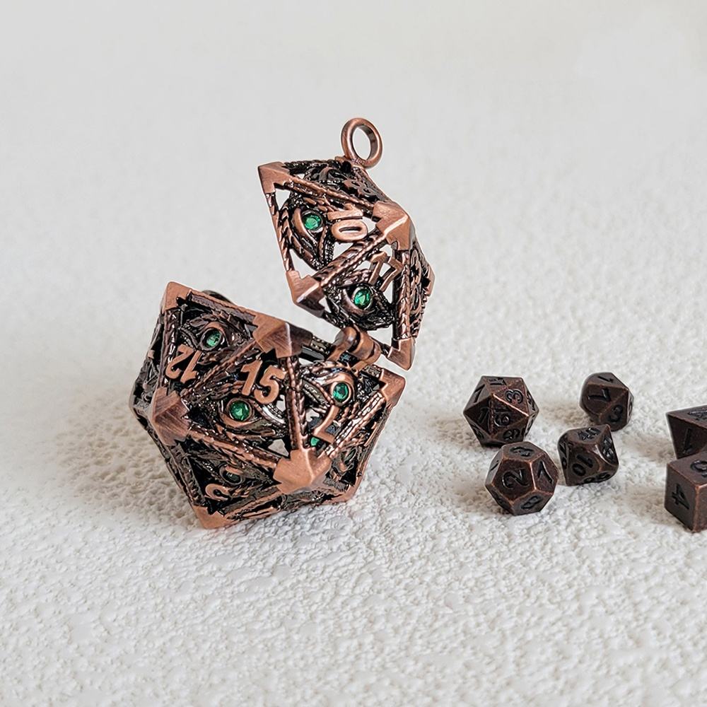 Red copper+dark green zircon