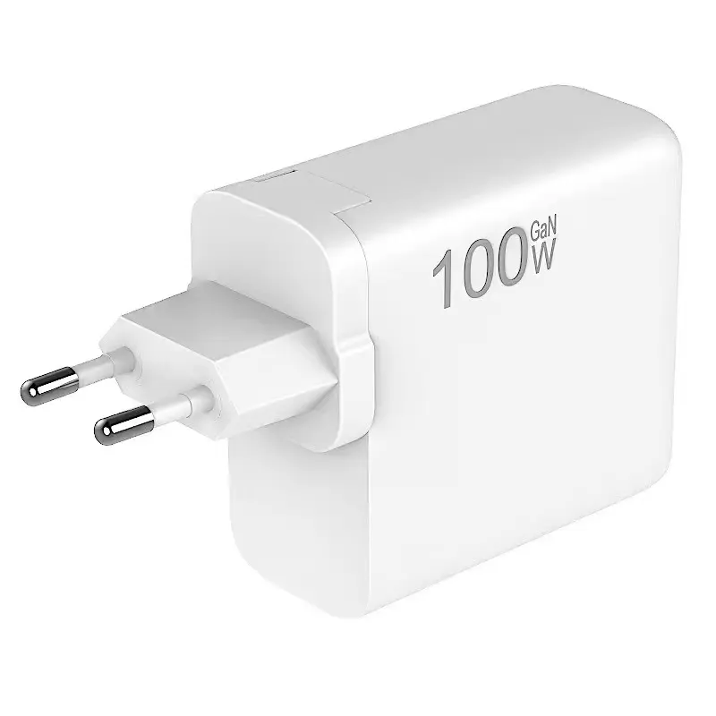 Adaptor pengisi daya ponsel, USB C QC3.0 PD 4 USB Gan untuk Laptop Macbook iPad iPhone 14 15 Pro Max 100W