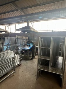 Andamio de construcción resistente moderno Andamio de Marco certificado con acabado galvanizado de acero - Product Image 5
