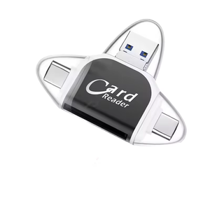 4 in 1 evrensel USB tip C Hub adaptörü çok portlu Mini TF kart okuyucu stokta telefon Pro ve Laptop için Metal - Product Image 6