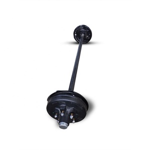工厂定制3t 4t 5t带制动器的箱式拖车桥 - Product Image 4