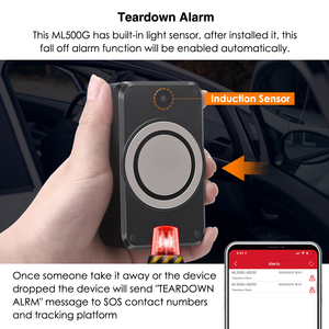 Micodus ML500G温度监视器5000毫安时便携式无线资产4g全球定位系统设备磁性汽车跟踪器全球定位系统实时跟踪 - Product Image 3
