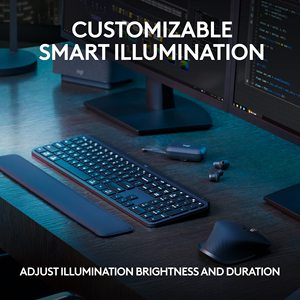 Teclado inalámbrico iluminado Logitech MX Keys con Bluetooth USB C para Apple macOS Microsoft Windows Linux iOS Android - Product Image 5